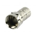 F-Connector 6.4 mm Male Metaal Zilver