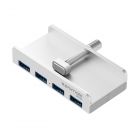 IHUB Hub USB 3.0 ultra rapide en aluminium à 4 ports