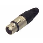 Connector XLR Female Metaal Zilver