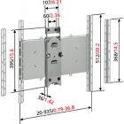 Wall mount with arm for TVs EFW-2004 IV