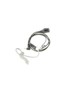 AC-04525H5 HQ security oortelefoon met akoestische buis, PTT en twist connector