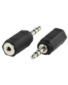 Male Jack adaptor ADAPTER 2,5MM-3,5MM STEREO