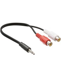 Stereo kabel Jack Male naar 2xRCA Stereo