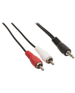 Stereo cable Jack Male to 2x RCA male 1.5M