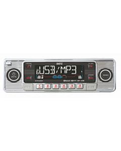 M-USE 1-Din Retro 200BT Radio CD / MP3 / USB / SD / RDS / AUX 4x50W Zilver