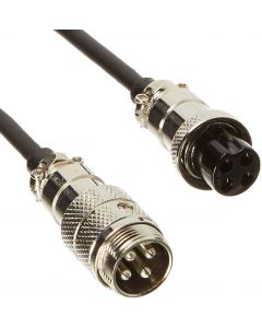 Microphone extension cable (4-Pin) with spiral cord