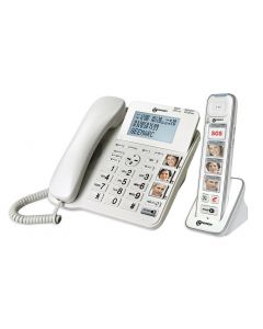 Amplidect Combi 295 telefoon met grote knoppen + DECT met 4 foto geheugentoetsen