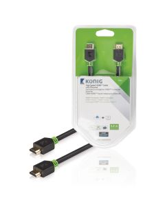 Câble HDMI haut débit avec Ethernet Connecteur HDMI - Connecteur HDMI 5 m Anthracite