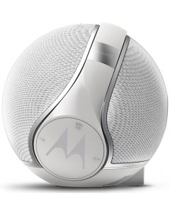 Sphere sans fil 2-1 haut-parleur Bluetooth et casque blanc
