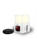 Wake 'n Shake Light Alarm Clock Curve with Vibrating Pad and Lamp